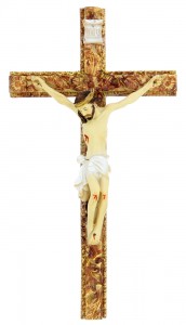 Hand Painted Tomaso Ornate Crucifix - 8 inch [CRX03108]