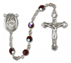 Holy Family Sterling Silver Heirloom Rosary Fancy Crucifix [RBEN1012]