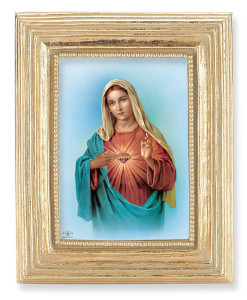 Immaculate Heart of Mary 2.5x3.5 Print Under Glass [HFA5274]