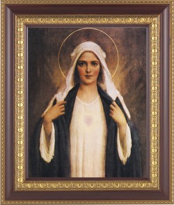 Immaculate Heart of Mary 8x10 Framed Print Under Glass [HFP209]