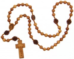 Jujube Wood 5 Decade Rosary - 8mm [RB3912]