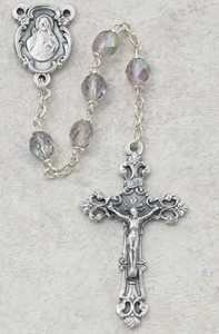 June Birthstone Rosary (Alexandrite) - Silver Oxidized [MVR030]