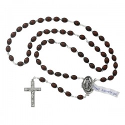Locket Rosary in Brown [MVRB1214]