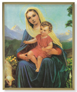 Madonna and Child Gold Frame 11x14 Plaque [HFA4941]