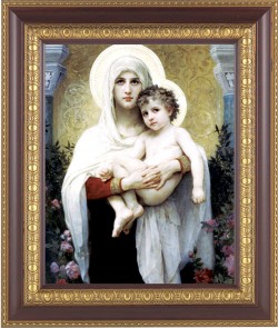 Madonna and Child with Halos 8x10 Framed Print Under Glass [HFP231]