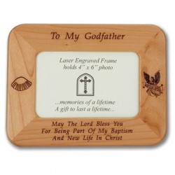 Godfather Photo Frame Maple Wood  [SNCR1075]