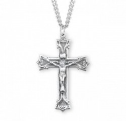 Men's Large Gothic Styled Crucifix Necklace [HMM3273]