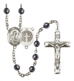 Men's St. Benedict Silver Plated Rosary [RBENM8008]