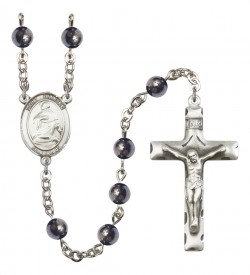 Men's St. Charles Borromeo Silver Plated Rosary [RBENM8020]