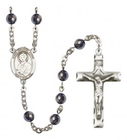 Men's St. Dominic Savio Silver Plated Rosary [RBENM8227]