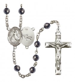 Men's St. Joseph of Cupertino Silver Plated Rosary [RBENM8057]