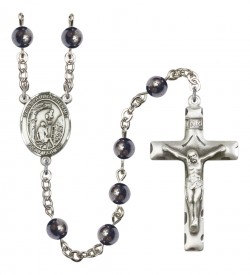 Men's St. Paul the Hermit Silver Plated Rosary [RBENM8394]