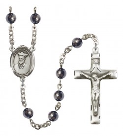 Men's St. Philip Neri Silver Plated Rosary [RBENM8369]