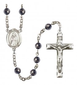 Men's St. Samuel Silver Plated Rosary [RBENM8259]