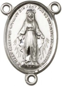 Simple Miraculous Medal Rosary Centerpiece [BLCR0101]