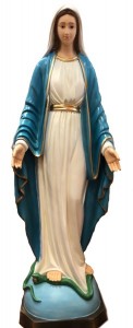 Our Lady of Grace Dark Blue Robe Statue 45 Inch [VIC0489]