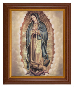 Our Lady of Guadalupe 8x10 Textured Artboard Dark Walnut Frame [HFA5595]