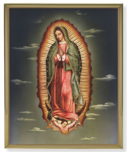 Our Lady of Guadalupe 8x10 Gold Trim Plaque [HFA0242]