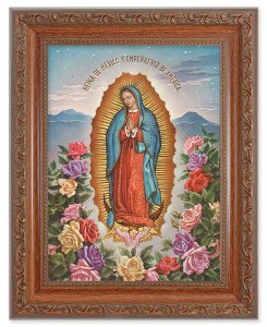 Our Lady of Guadalupe Reina de Mexico 6x8 Print Under Glass [HFA5379]