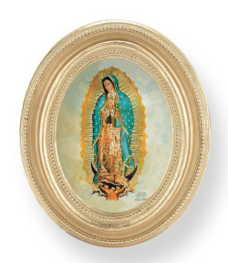 Our Lady of Guadalupe Small 4.5 Inch Oval Framed Print [HFA4717]