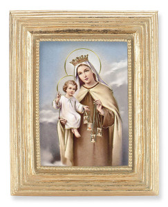 Our Lady of Mount Carmel 2.5x3.5 Print Under Glass [HFA5282]