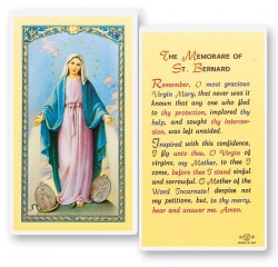 Our Lady of Grace Memory of St. Bernard Prayer Cards [HPR253]