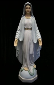 Our Lady of Grace Statue Hand Painted Marble Composite - 40 inch [VIC3145]