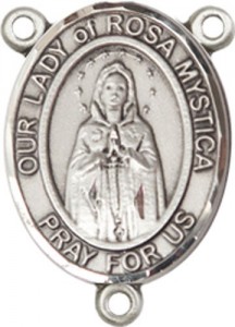 Our Lady of Rosa Mystica Rosary Centerpiece [BLRC8413]