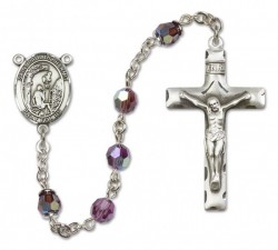 Paul the Hermit Sterling Silver Heirloom Rosary Squared Crucifix [RBEN0049]