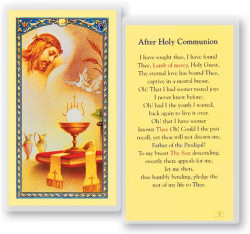 Prayer After Holy Communion Laminated Prayer Card [HPR667]