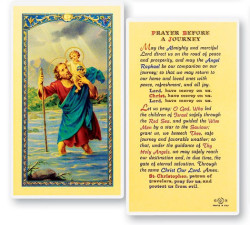 Prayer Before A Journey Laminated Prayer Card [HPR623]
