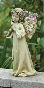 Praying Angel Planter Garden Statue - 16“H [RM0401]
