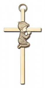Praying Boy Cross  4“ [CRB0002]