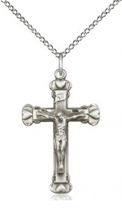 Raised Hearts Crucifix Necklace [BM0001]