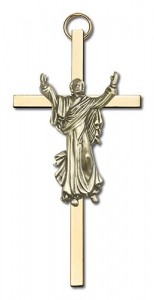 Risen Christ Wall Crucifix  4“ [CRB0014]