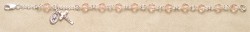 Rosary Bracelet - Sterling Silver with Silk Swarovski Beads [RB3310]