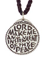 Round Lord Make Me an Instrument of Your Peace Pendant [TCG0393]