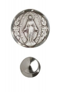 Round Miraculous Medal Lapel Pin [CM2232LP]