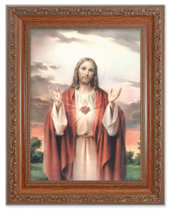Sacred Heart of Jesus 6x8 Print Under Glass [HFA5352]