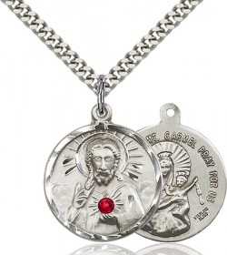 Sacred Heart and Our Lady of Mount Carmel Pendant [BLST0017]