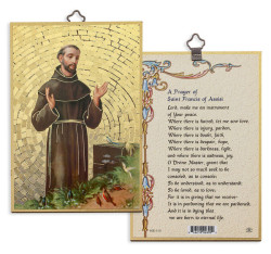Saint Francis Peace Prayer 4x6 Mosaic Plaque [HFA5081]