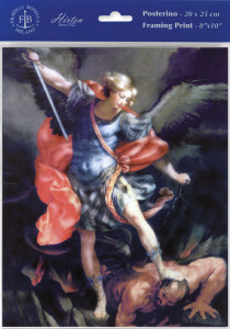 Saint Michael by Guido Reni Print - Sold in 3 Per Pack [HFA4806]