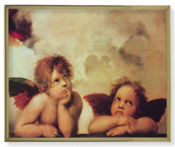 Sistine Angels Gold Frame 11x14 Plaque [HFA4963]