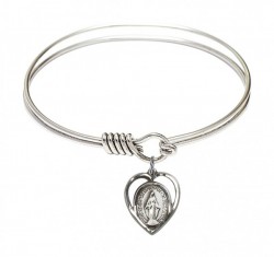 Smooth Bangle Bracelet with a Miraculous Charm [BRS4125]