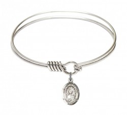 Smooth Bangle Bracelet with Our Lady of la Vang Charm [BRS9115]