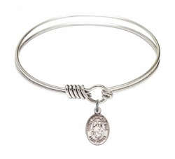 Smooth Bangle Bracelet with a Sts. Peter &amp; Paul Charm [BRS9410]