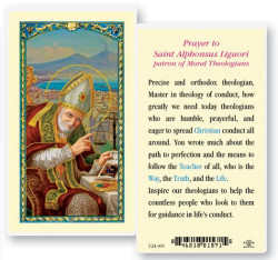 St. Alphonsus Laminated Prayer Card [HPR403]