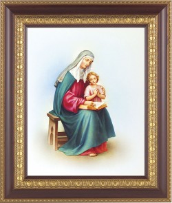 St. Anne and Mary 8x10 Framed Print Under Glass [HFP610]