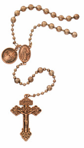 St. Benedict Copper Plated Battle Rosary [MVRB1300]