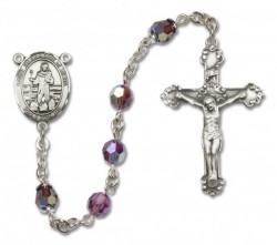 St. Bernadine Sterling Silver Heirloom Rosary Fancy Crucifix [RBEN1098]